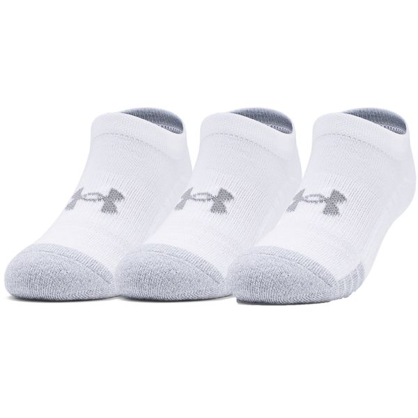 Under Armour HeatGear No Show Youth Sport Socks x 3 1346754-100